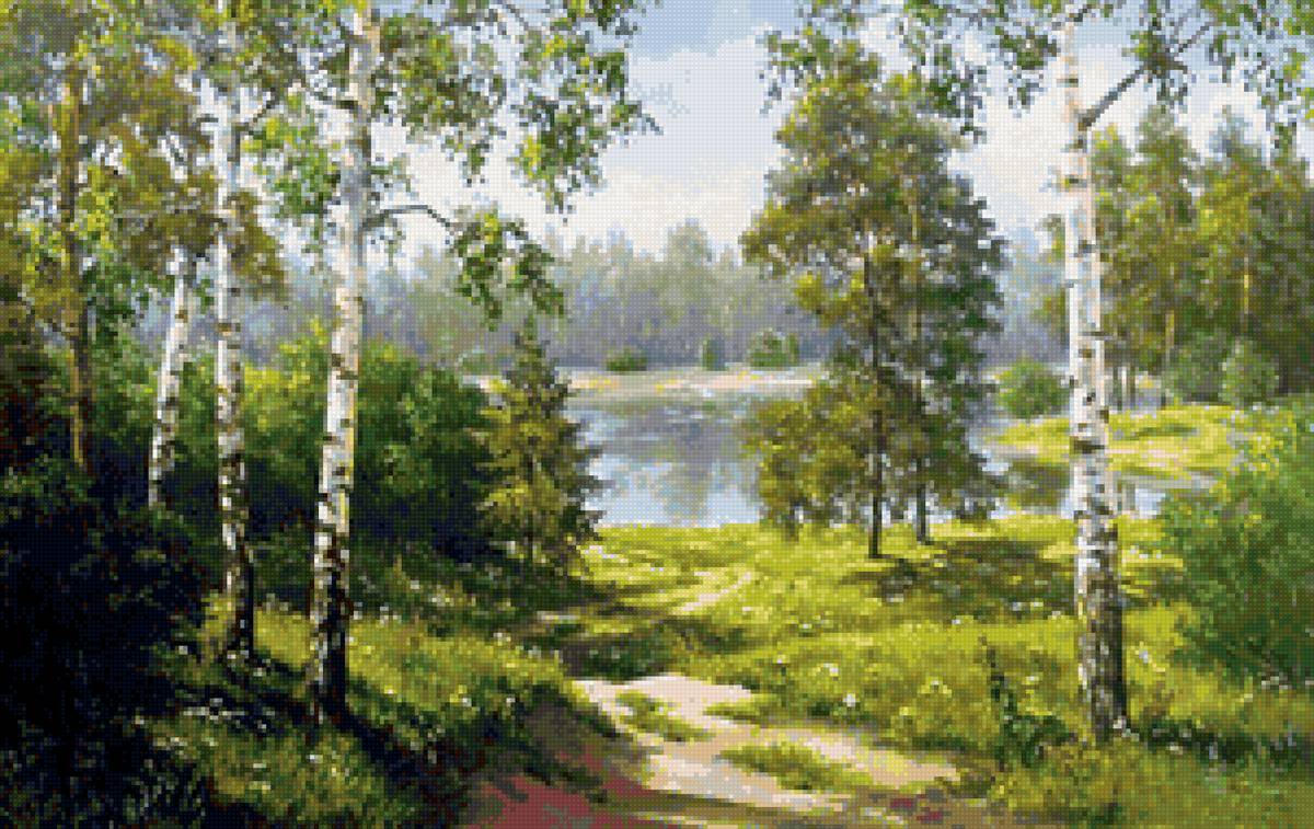 №1805094 - природа, река, пейзаж лето, лес - предпросмотр