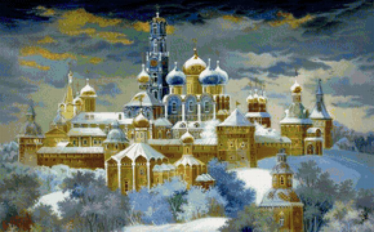 №1805538 - пейзаж зима, церковь, природа, снег - предпросмотр