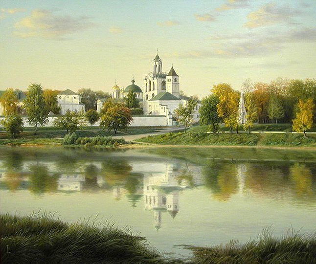 №1805611 - вода, церковь, природа, пейзаж лето - оригинал