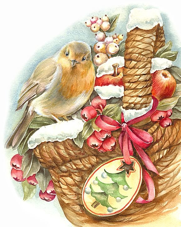 №1806794 - птицы, зима - оригинал