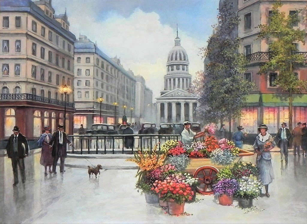 Старый Париж - франция, париж, городской пейзаж, город - оригинал