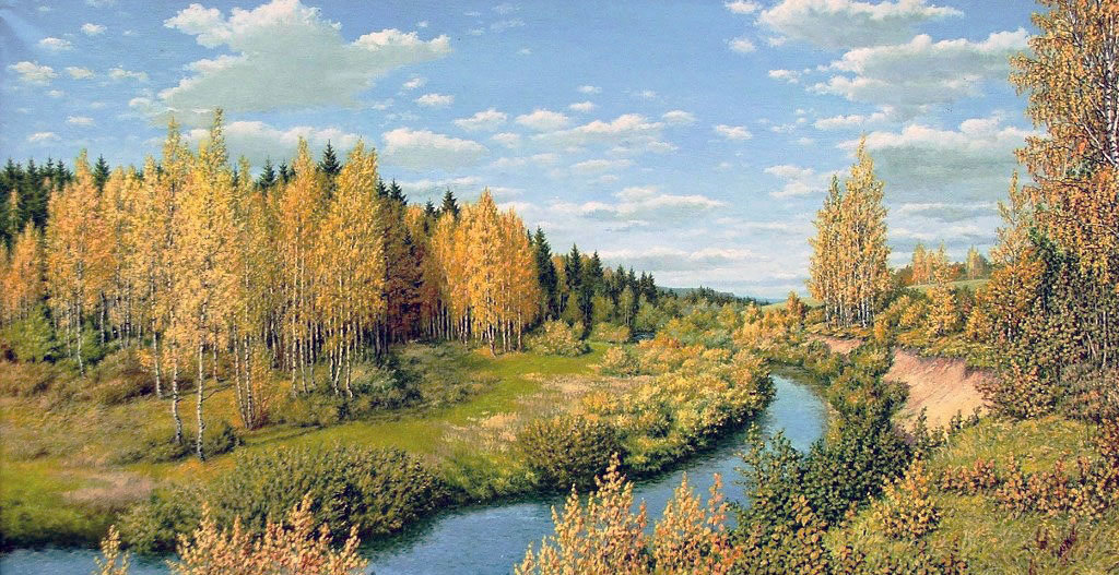 №1807658 - река, пейзаж осень, природа, лес - оригинал