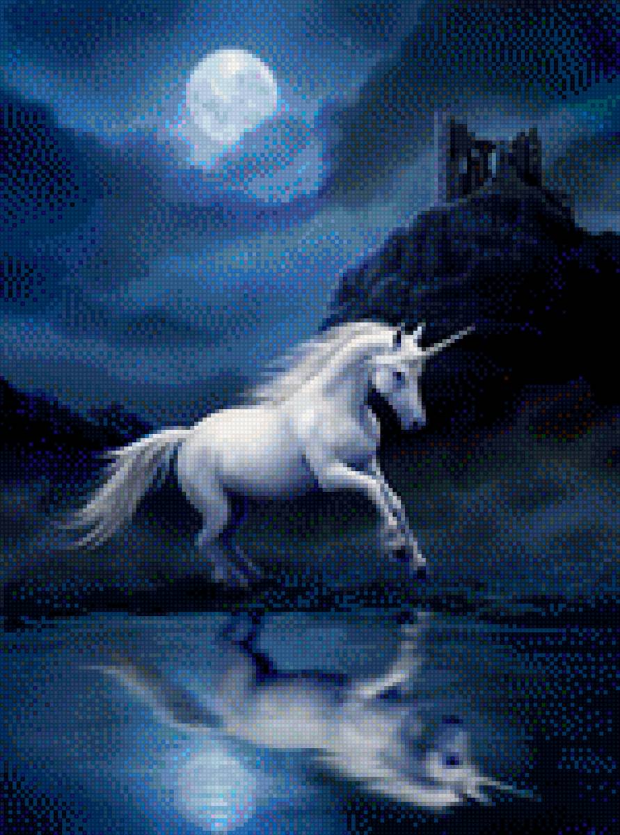 Единорог - #ночь #единорог - предпросмотр