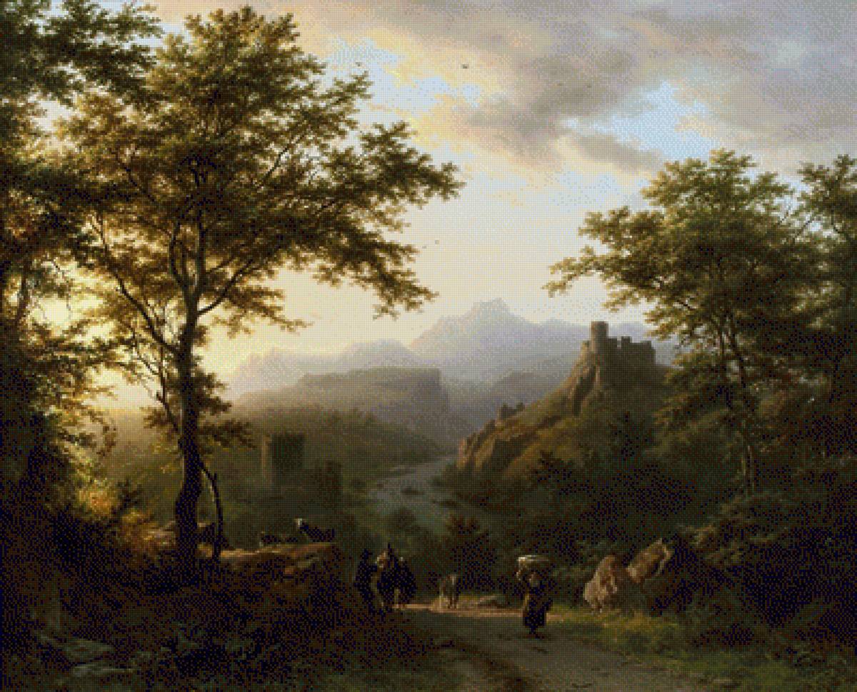 Бернард Корнелис 03 - живопись, пейзаж, картина - предпросмотр