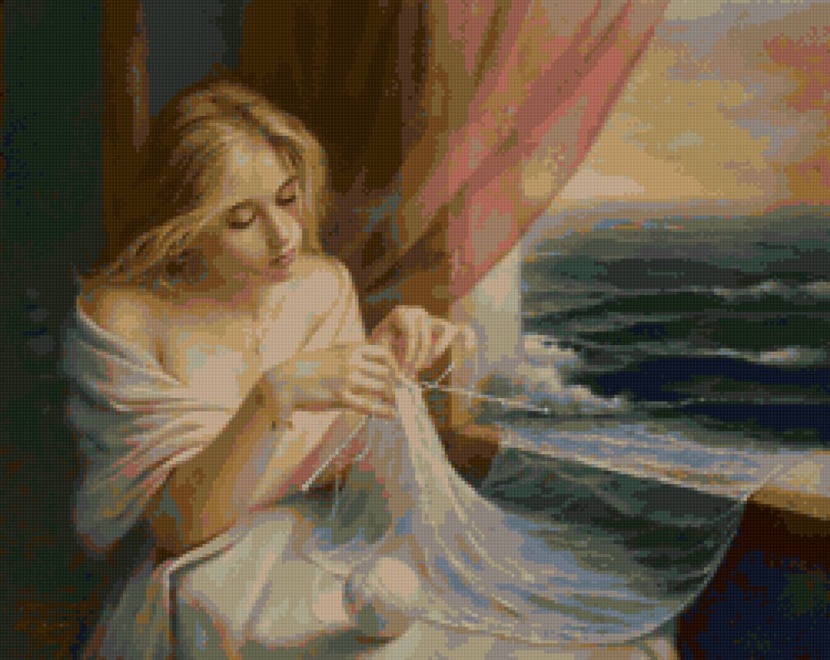 рукодельница - картина - предпросмотр