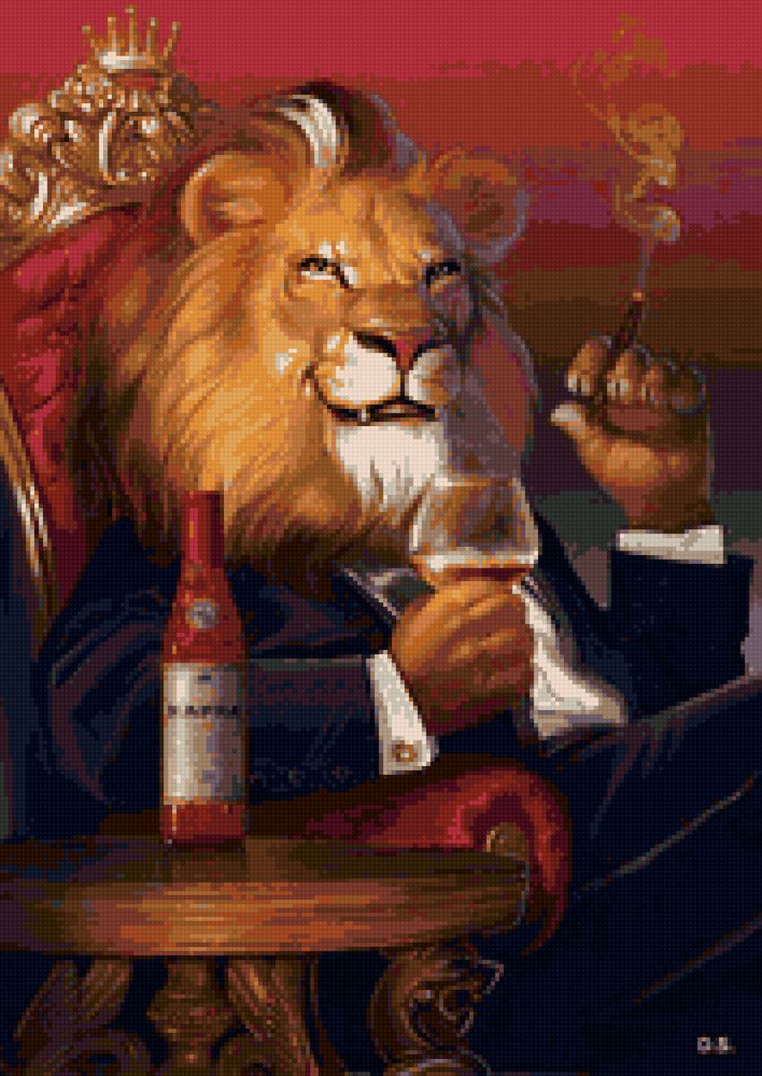 лев - картина - предпросмотр