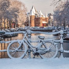 Схема вышивки «Зима в Амстердаме»