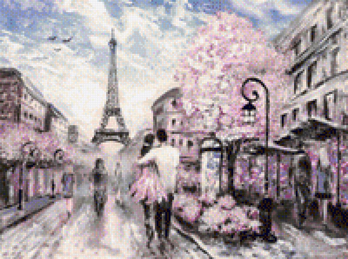 Весенний Париж - париж весна романтика - предпросмотр