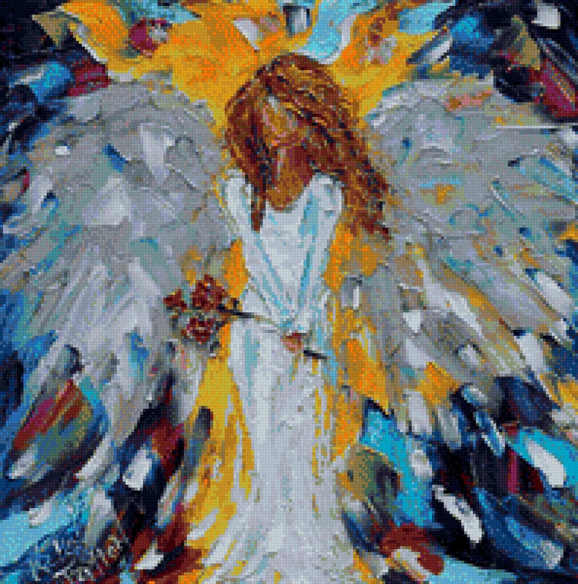 little-angel-with-roses-karen-tarlton - ангел с розами - предпросмотр