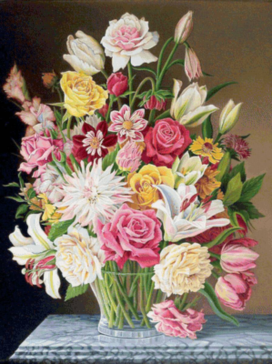Букет - цветы в вазе, цветы - предпросмотр