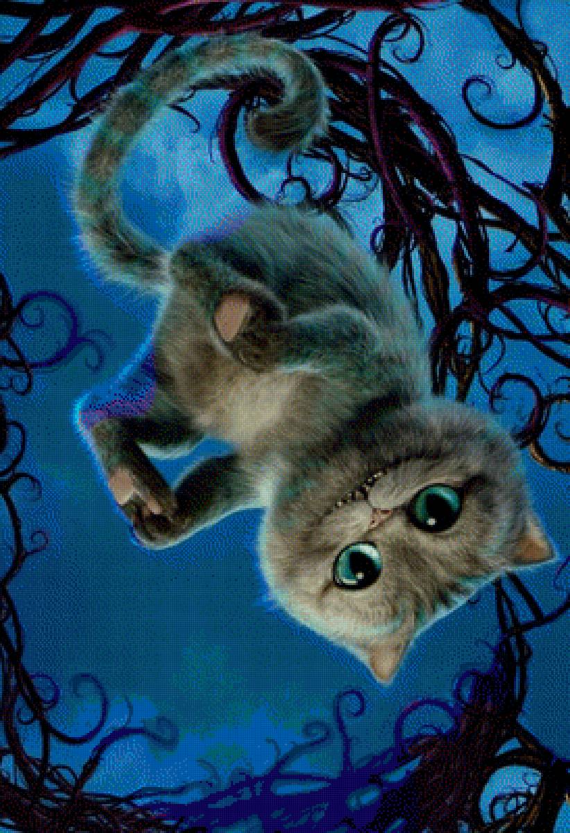 Чеширский кот - алиса, чеширский кот, кот, алиса в стране чудес, волшебство - предпросмотр