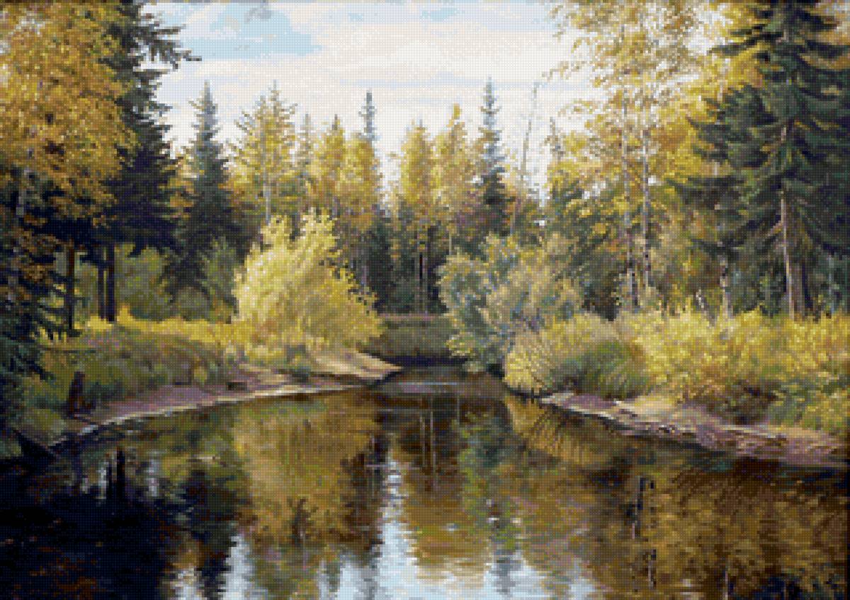 №1815487 - лес, пейзаж осень, природа, вода - предпросмотр