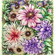 Схема вышивки «kvety-vankúš»