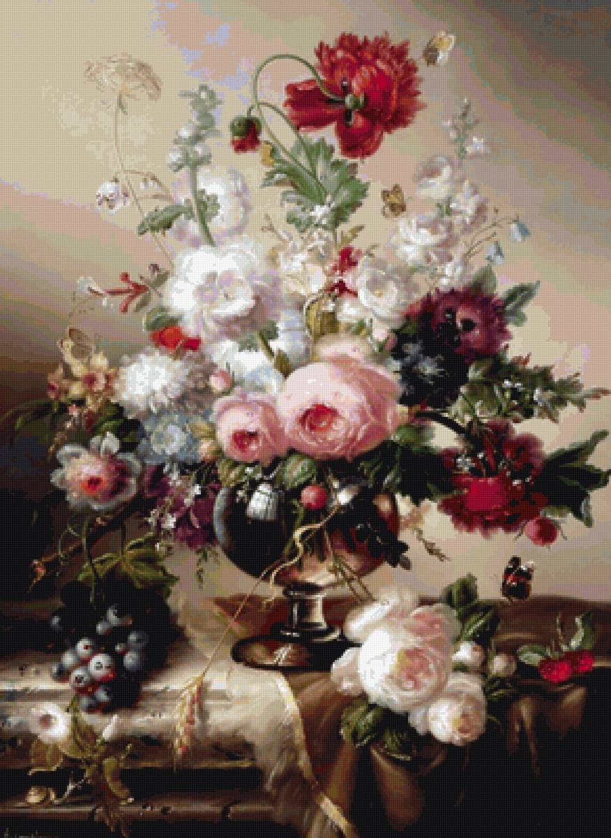 Натюрморт - живопись, цветы - предпросмотр