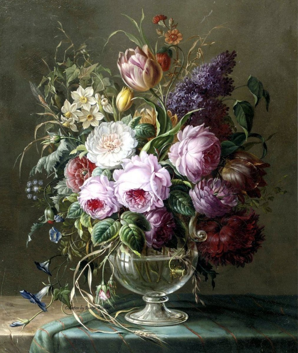 Натюрморт - цветы, живопись - оригинал