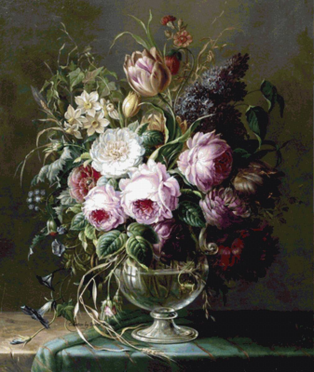 Натюрморт - живопись, цветы - предпросмотр
