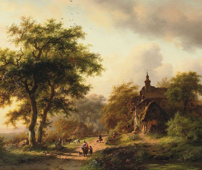 Малые голландцы Летний пейзаж - оригинал