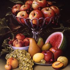Схема вышивки «Натюрморт с фруктами»