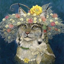 Схема вышивки «рысь»