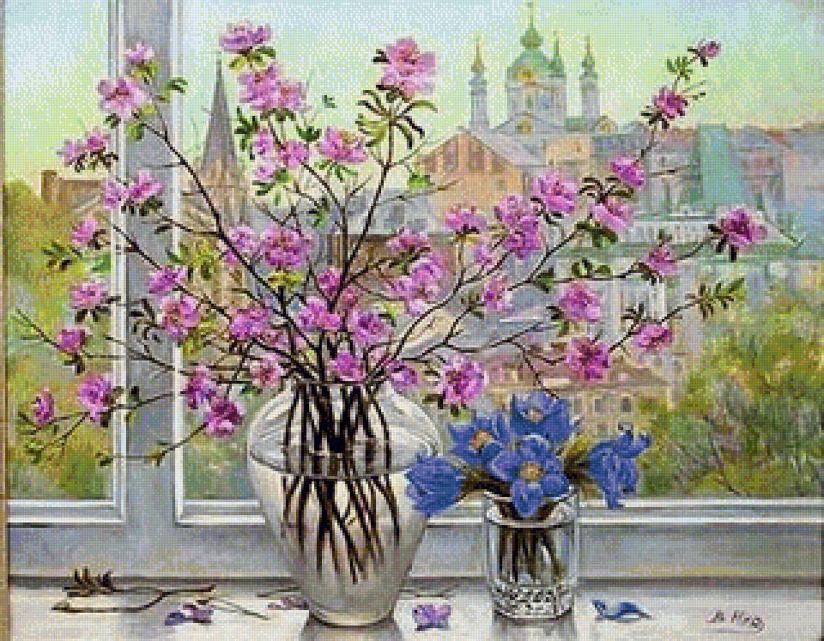 багульник - цветы, натюрморт - предпросмотр