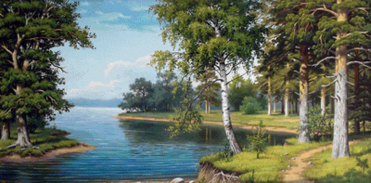 природа - у озера - предпросмотр