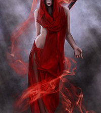 Схема вышивки «В красном»