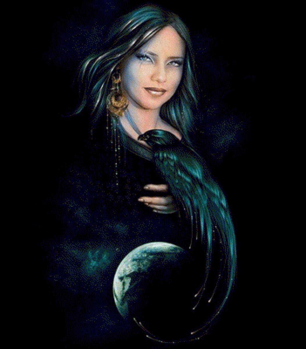 С вороном - предпросмотр