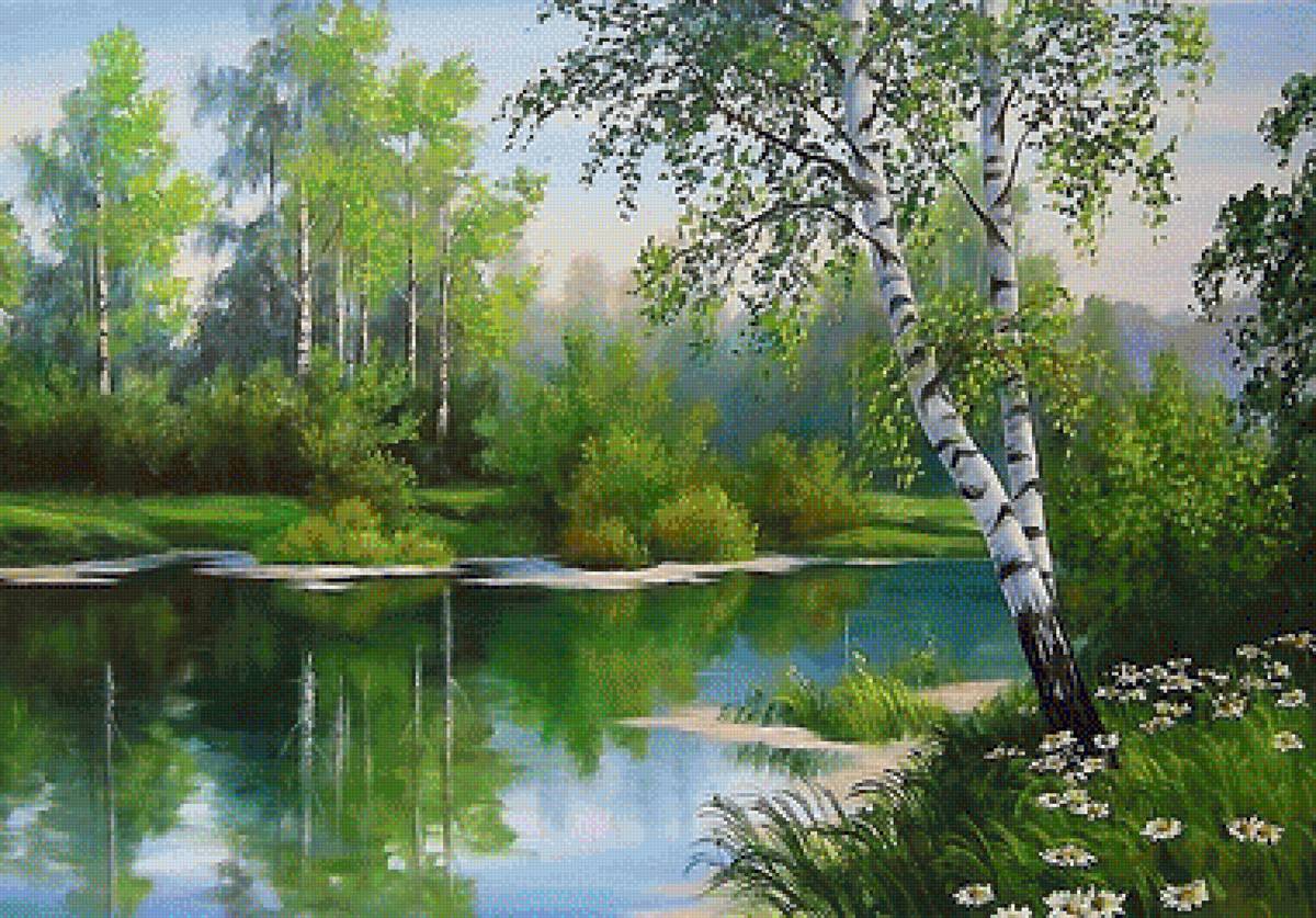 картина - березы - предпросмотр