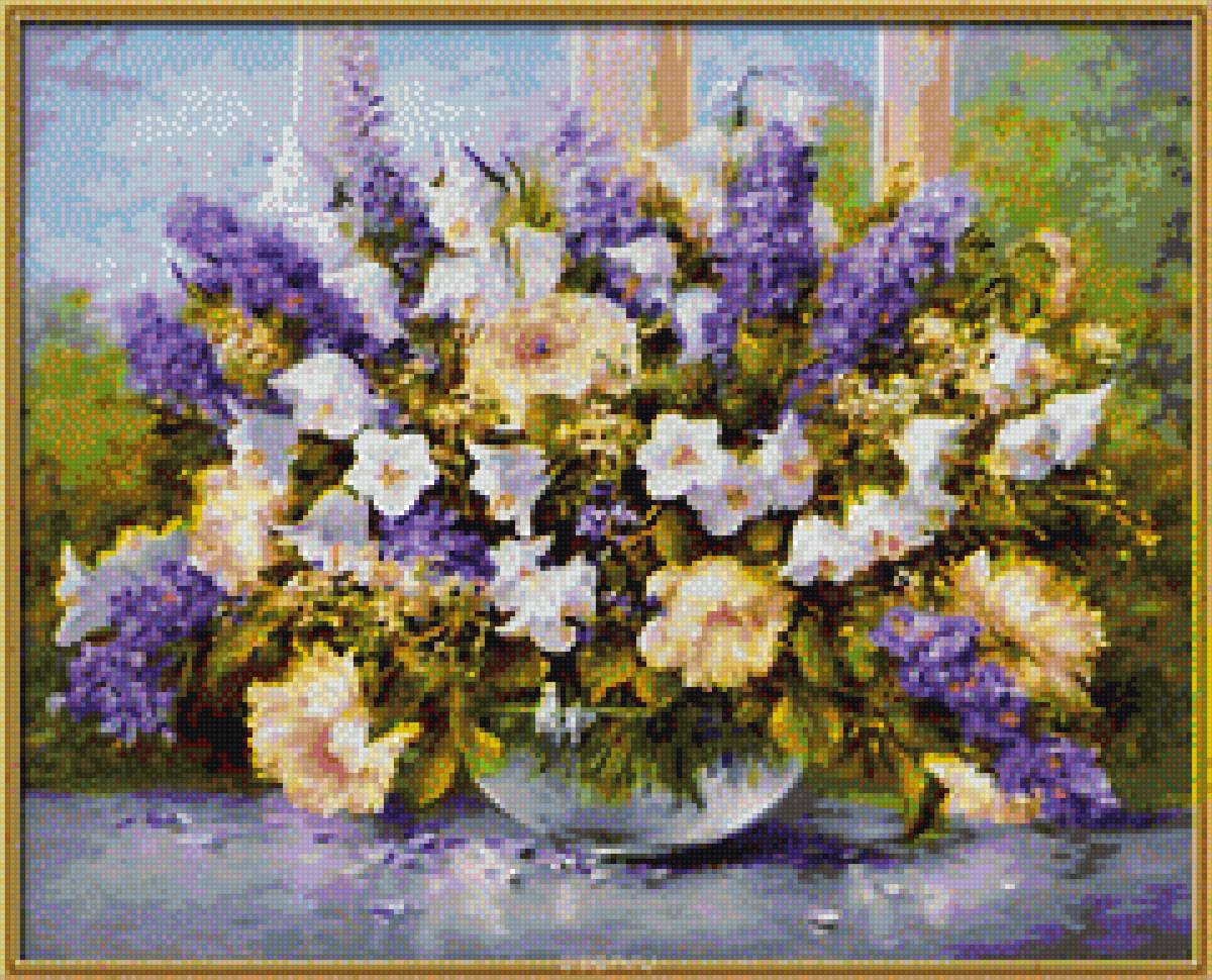 цветы в вазе - цветы - предпросмотр