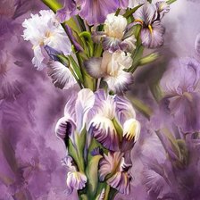 Схема вышивки «ирисы 2»