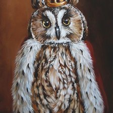 Схема вышивки «сова»