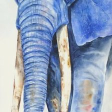 Оригинал схемы вышивки «Синий слон» (№1822044)