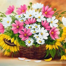 Схема вышивки «цветы»