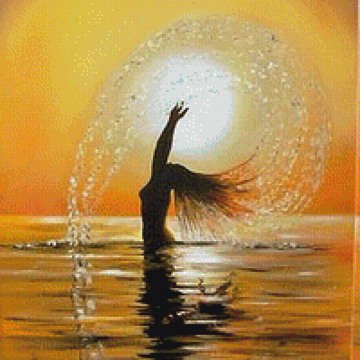 ЕЁ  УТРО - девушка, вода, солнце - предпросмотр