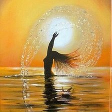 Схема вышивки «ЕЁ  УТРО»