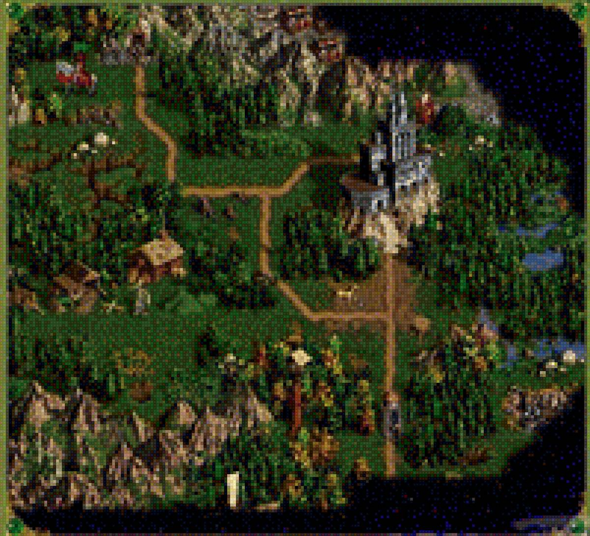 Карта, HOMM 3 - карта, герои3, homm3 - предпросмотр