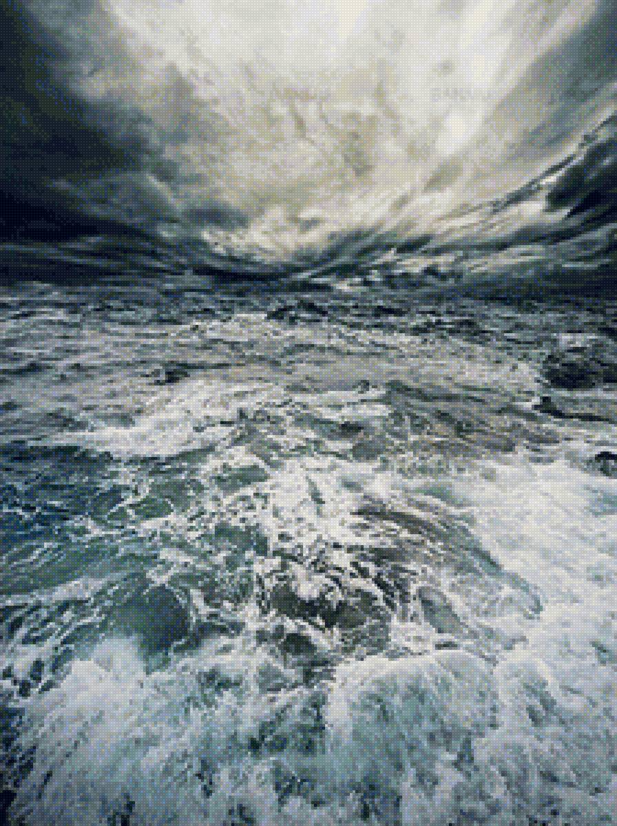 Море затягивает - море, волна, небо - предпросмотр