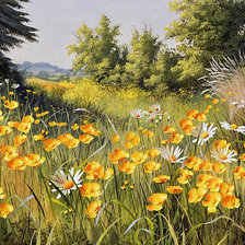 Схема вышивки «пейзаж»