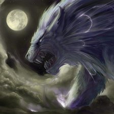 Схема вышивки «Пес в небе»