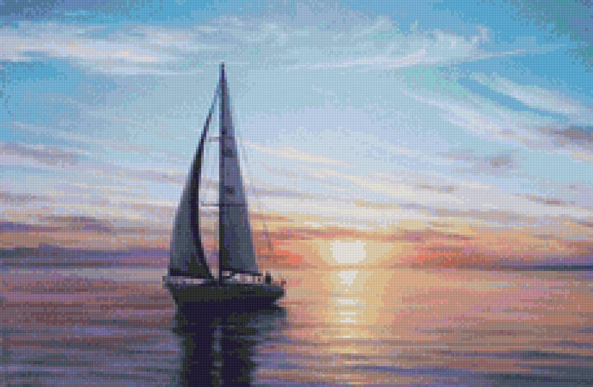 №1827276 - море, парусник, пейзаж - предпросмотр