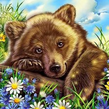 Схема вышивки «bear»