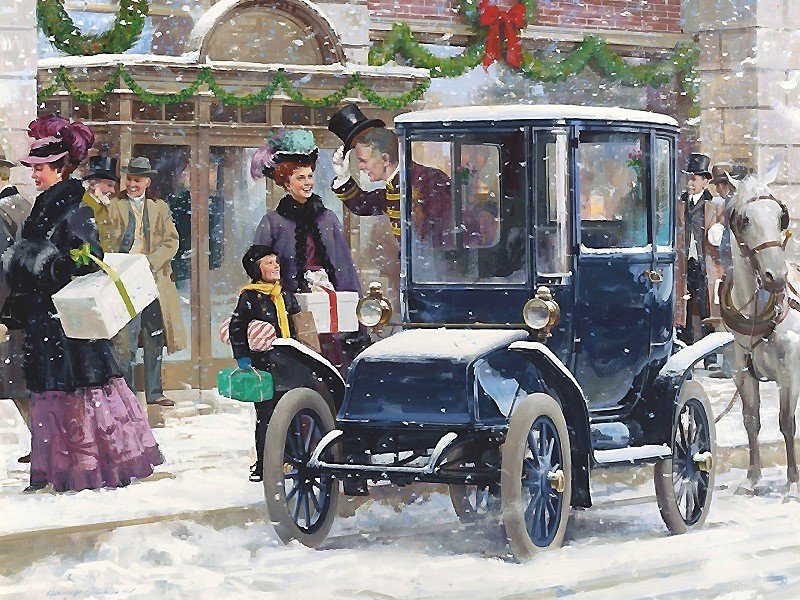 машина подана - картина - оригинал