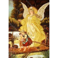 Схема вышивки «ангел і діти»