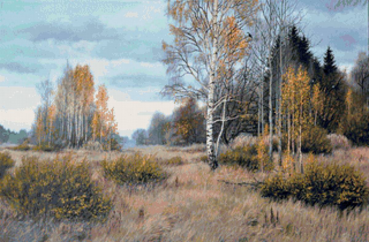 Худ. Фалин. Осень - пейзаж осень, природа, лес - предпросмотр