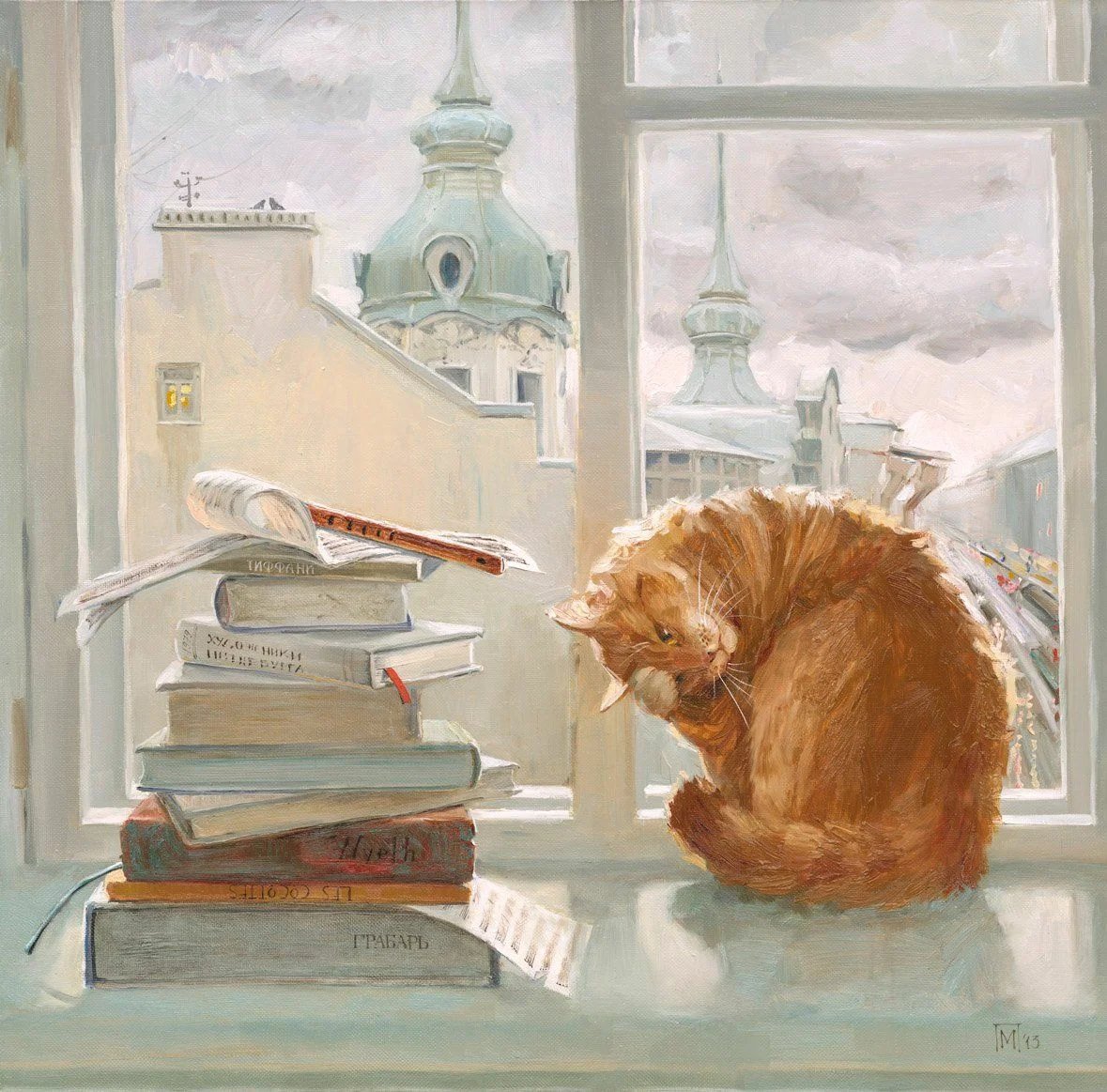 Рыжий кот - картина, природа, кошки, питер, кот - оригинал