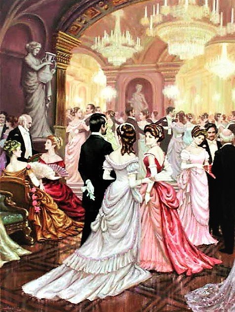 бал - люди, картина, живопись - оригинал