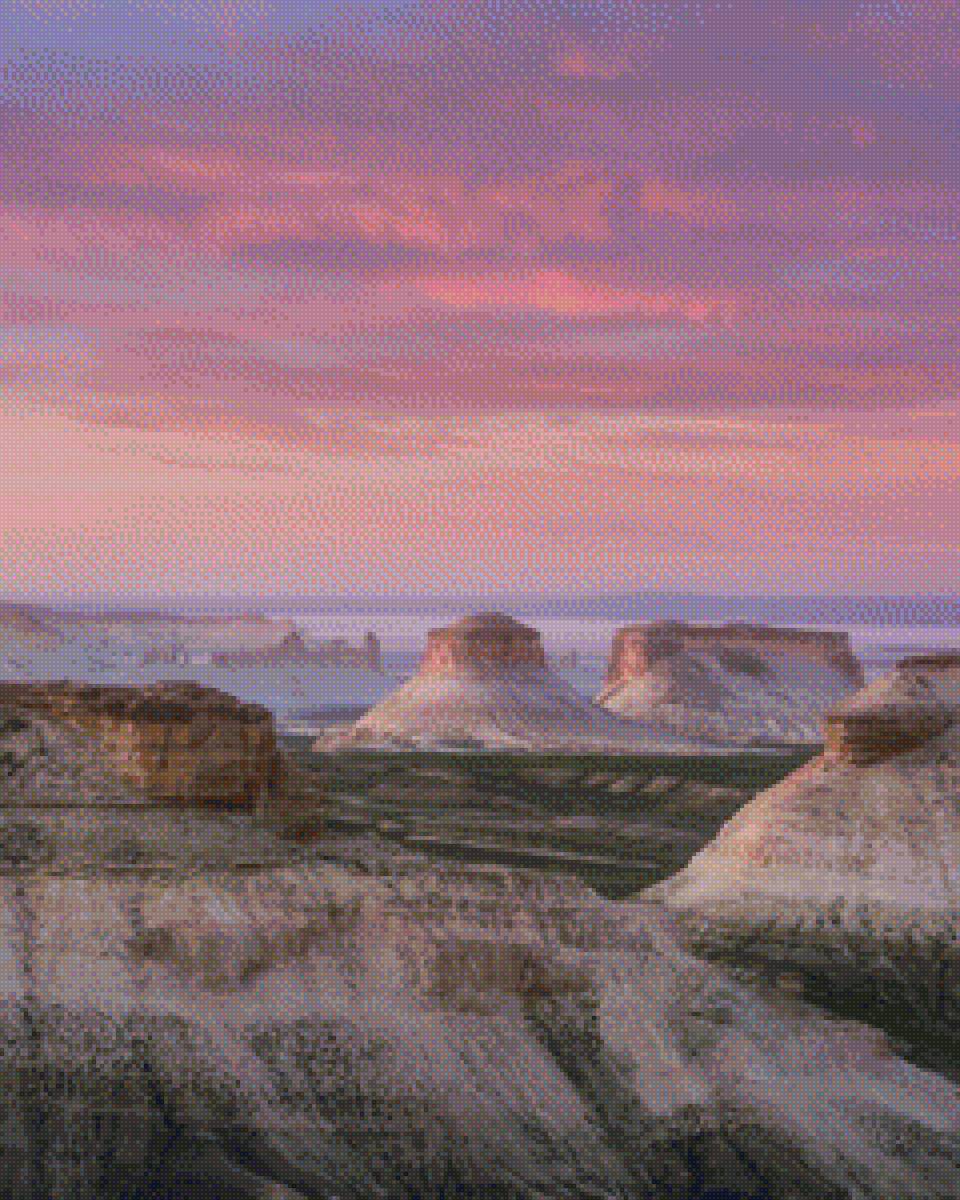 Закат на Устюрте - мангышлак - предпросмотр