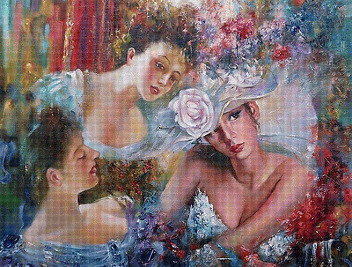 девушки - художник виталий жук - предпросмотр