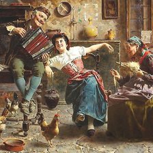 Схема вышивки «гармонь звучит»