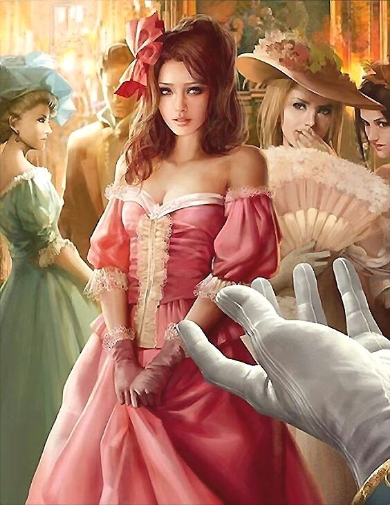 приглашение на танец - картина - оригинал